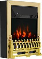 Homcom Elektrinis židinys 1000/2000W 48,2 x 18,5 x 59,2 cm - Auksinis