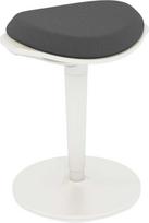 HOMCOM taburetė, ergonomiška biuro taburetė, 56,5-71,5 cm reguliuojamo aukščio darbo taburetė, pasukama kėdė biurui, kabinetui, tinklinė, pilka