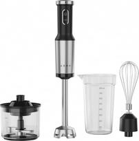 Aeno Hand Blender, 1200W in CB, Black, Tiger Teeth Cutter, Whisk, Food Processor, Cup