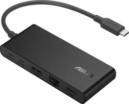 Asus Dual 4K USB-C Dock DC201 | Ethernet LAN (RJ-45) ports 1 | USB 3.0 (3.1 Gen 1) Type-C ports quantity 3 | HDMI ports quantity 1