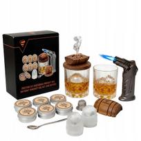 Viskio rūkymo rinkinys smoker, elegantiškas ledų formų rinkinys, dovana gimtadieniui