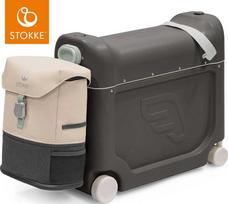 Stokke JetKids - komplektas kelioninis BedBox + Crew Backpack | Midnight Pilkas