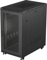 Lanberg FF01-6022-23B rack cabinet 22U Freestanding rack Black