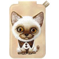 Nimmy New Big-Eye Cute Pets 2.0 Cat Magnetic Wallet with Phone Stand - Brown