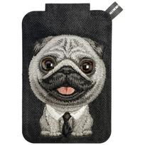 Nimmy New Big-Eye Cute Pets 2.0 Dog Magnetic Wallet with Phone Stand - Black