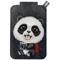 Nimmy New Big-Eye Cute Pets 2.0 Panda Magnetic Wallet with Phone Stand - Black