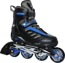 No Name Outrace Ghost Sky Blue Roller Skates Black/Blue PW-125C 43-46