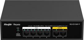 Ruijie Networks RG-ES106F-P network switch Unmanaged L2 Fast Ethernet (10/100) Power over Ethernet (PoE) Black
