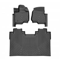 Guminiai 3D kilimėliai FORD F-150 Lightning 2022→ (Be organaizerio gale, Juodos spalvos)
