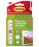 Juostelės rėmeliams kabinti COMMAND L, baltos, 8 vnt.