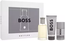 Rinkinys „Hugo Boss“: „Boss Bottled“ tualetinis vanduo vyrams, 100 ml + „Boss Bottled“ valomasis dušo želė visiems odos tipams, 100 ml + „Boss Bottled“ antiperspirantas-dezodorantas vyrams, 75 ml
