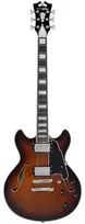 Elektrinė gitara „D'Angelico Premier Mini DC Brown Burst“