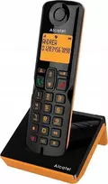 ALCATEL S280 JUODAS/ORANŽINIS – DECT TELEFONAS