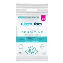 WATERWIPES_Fem Care Sensitive drėgnos servetėlės intymiai higienai, 10 vnt.