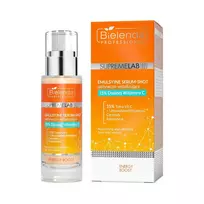 BIELENDA PROFESSIONAL_Supremelab Energy Boost maitinamasis ir atgaivinantis emulsinis serumas-šotas su 15 % dvigubo vitamino C, 30 ml