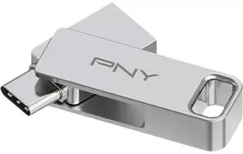 Pny Technologies PNY DUO LINK, 128GB, USB A tipo / USB C tipo, 3.2 Gen 1 (3.1 Gen 1), 200MB/s, pasukamas, nerūdijančio plieno