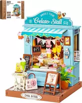 Robotime Mini namas 3D konstruktorius Gelato Stall
