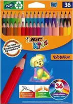 PIEŠTUKAI SPALVOTI BIC EVOLUT 36SPALVOS