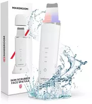 MAXGROOM M-169 ultragarsinis kavitacijos pilingo aparatas su LED šviesos terapija - baltas