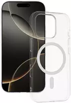 Toptel Tel Protect Transparent Slim Magsafe dėklas skirtas Apple iPhone 14 baltos spalvos