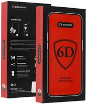 Tel Protect Topt Full Glue 6D Apsauginis stiklas skirtas Apple iPhone 13/13 Pro Juodas – pakuotė 10 vnt