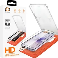 Grūdintas stiklas Tel Protect Dust-Free Easy Fit HD Titan skirtas Apple iPhone 16 Pro/17 juodas