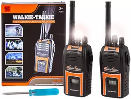Žaislinė racija Walkie Talkie su žibintuvėliu, 50 m nuotolis