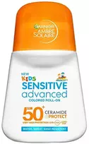 Garnier Apsauginis losjonas nuo saulės SPF 50+ jautriai odai „Advanced Colored Roll-On“, 50 ml