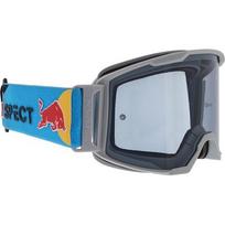 Motokroso akiniai Red Bull Spect Strive Panovision, matiniai šviesiai pilki, tamsinti lęšiai