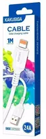 KAKU KSC-805 duomenų perdavimo ir įkrovimo laidas | USB-A į Lightning | 15W | 1m | baltas