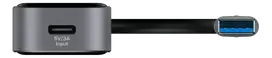 Permatomas USB-A šakotuvas DELTACO, 5Gbps, 4x USB-A / UH-736 / 1902565