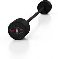Guminis tiesus štangos grifas 35 kg, matinis juodas - Marbo Sport