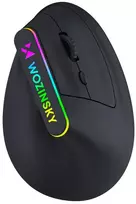 Wozinsky WMG-1164 Wireless Vertical Ergonomic Pelė žaidimams 3600 DPI with RGB pašvietimas - Juodas