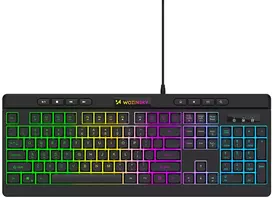 Wozinsky WKG-1044 laidinė žaidimų klaviatūra su foniniu apšvietimu – Juodas