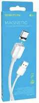 Borofone Magnetic BX57 duomenų perdavimo ir įkrovimo laidas | USB-C | 12W | 1m | baltas