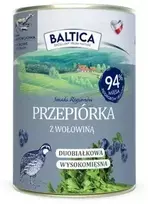 BALTICA Regionų skoniai Putpelės su jautiena - šlapias šunų ėdalas - 400g