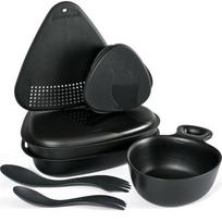 Turistinių indų rinkinys Outdoor MealKit 2.0, pilkai juoda