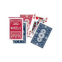 Piatnik Wheels Bridžo žaidimo kortų kaladė 1 vnt. (raudona arba mėlyna)