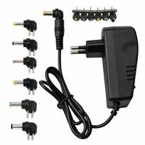 Universalus reguliuojamas maitinimo adapteris su 6 antgaliais, 3–12 V, 24 W