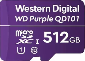 Karta WD Purple MicroSDXC 512GB Class 10 UHS-I/U1  (WDD512G1P0C)