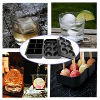Dishes, plates dinner set,Ice Cube Trays, Silicone Sphere Ice Maker Set of 2,