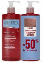 Valomoji veido želė, rinkinys Dexeryl Dexeclear Anti-Blemish, 400 ml, 2 vnt.