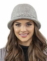 Vivisence moteriška kepurė elegantiška, žieminė kepurė, šiltas ir jaukus galvos apdangalas, žiemą ir rudenį šilta, stora megzta kepurė, klasikinė kepurė moterims,, šviesiai pilka, vienas dydis, Vienas dydis tinka visiems