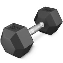 Plieninis hantelis HEX 1 X 10 kg — universalus sprendimas jėgos treniruotėms