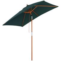 Outsunny skėtis nuo saulės 200 x 150 x 235 cm, paplūdimio skėtis, žalias