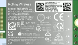 HP 5G Modem m.2 WWAN 4G/5G Sub-6 GHz FM350-GL Mobile Broadband Cellular (compatible with WWAN-ready EliteBook 8 X - G1i G1a - 13 14 16, Flip, ZBook 8 X Fury - G1i G1a - 14 16 18)