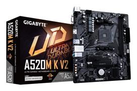 Pagrindinė plokštė|GIGABYTE|AMD A520|SAM4|Micro-ATX|Atmintis DDR4|Atminties lizdai 2|1xPCI-Express 3.0 1x|1xPCI-Express 3.0 16x|1xM.2|1x15pin D-sub|1xHDMI|2xUSB 2.0|4xUSB 3.2|1xPS/2|1xRJ45|3xGarso prievadas|A520MKV21.1