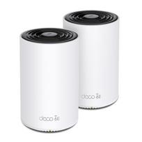 Belaidis maršrutizatorius|TP-LINK|Belaidis prieigos taškas / Maršrutizatorius|2-pak|5400Mbps|Mesh|Wi-Fi 6e|2x10/100/1000M|1x2.5GbE|LAN \ WAN prievadų 3|Antennų skaičius 4|DECOXE75PRO(2-PACK)
