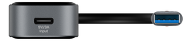 Permatomas USB-A šakotuvas DELTACO, 5Gbps, 4x USB-A / UH-736 / 1902565