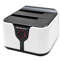 Qoltec 50309 HDD SSD 2.5" 3.5" dokavimo stotis | SATA III | USB 3.0 | Super greitis 5Gb/s | su klonavimo funkcija